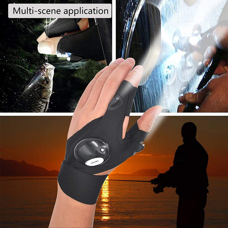 Luva sem dedos lanterna led to - Spearfishing Glove avaliação e preço