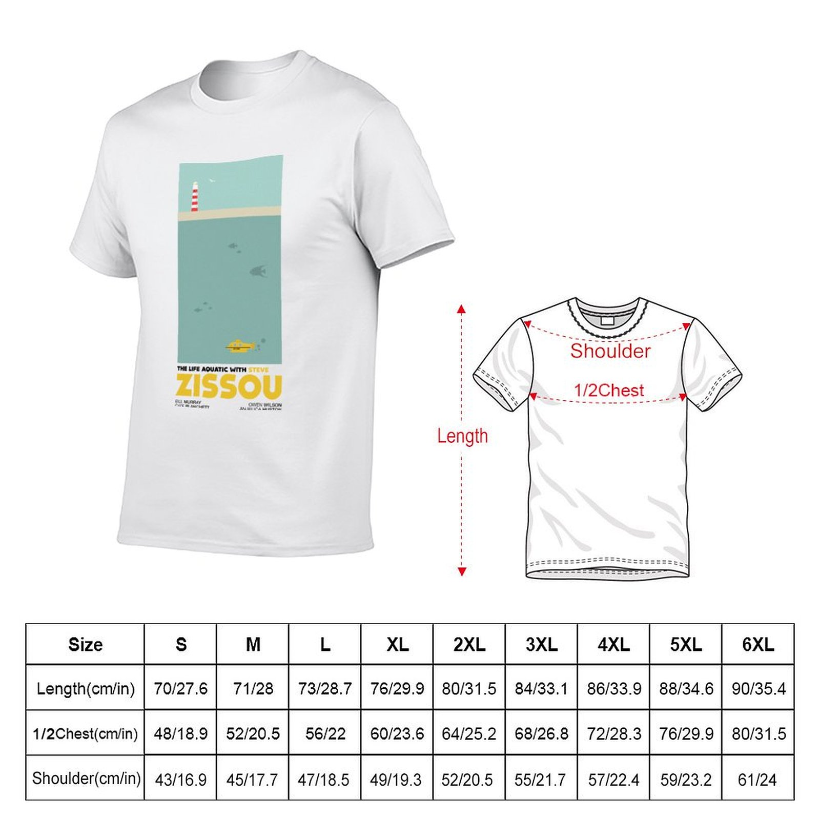 Camiseta The Life Aquatic (Com - Aquatic Sports Wear avaliação e preço