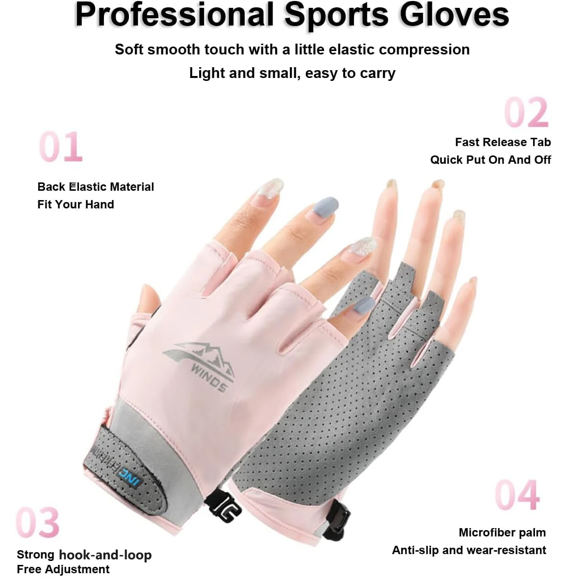 1 par de luvas sem dedos para  - Spearfishing Glove avaliação e preço