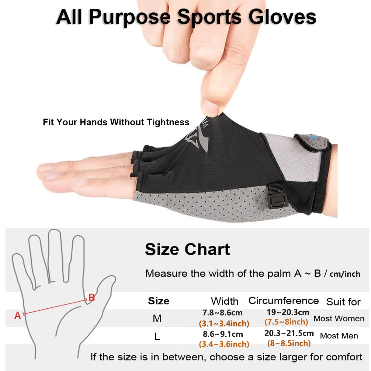 1 par de luvas sem dedos para  - Spearfishing Glove avaliação e preço